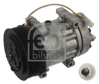 FEBI BILSTEIN 35393 - Tensión [V]: 24<br>Calidad: ALTERNATIVO<br>Técnica conexión: Horizontal Brida<br>poleas - Ø [mm]: 132<br>Nº de componente: 6028<br>Nº de componente: 8044<br>Nº de componente: 8176<br>Nº de componente: 8291<br>Capacidad aceite [ml]: 175<br>Aceite para compresor: PAG 100<br>ID compresor: 7H15<br>ID embrague: Poly-V8<br>Agente frigorífico: R 134 a<br>ID culata (compresor): WV<br>Fabricante: SANDEN<br>