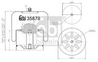 FEBI BILSTEIN 35878 - Fuelle, suspensión neumática