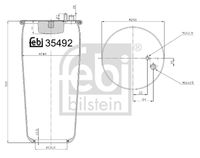 FEBI BILSTEIN 35492 - Fuelle, suspensión neumática