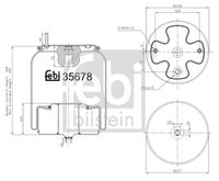 FEBI BILSTEIN 35678 - Fuelle, suspensión neumática