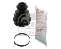 FEBI BILSTEIN 38345 - Código de motor: APP<br>Lado de montaje: lado de rueda<br>Lado de montaje: Eje delantero<br>Código de motor: AUQ<br>N.º de chasis (VIN) hasta: ******1M*3*109000<br>Lado de montaje: lado de rueda<br>Lado de montaje: Eje delantero<br>Longitud [mm]: 115<br>Material: Termoplástico<br>Artículo complementario/Información complementaria: con grasa<br>Artículo complementario / información complementaria 2: con abrazaderas<br>Artículo complementario / información complementaria 2: con tuerca<br>Diám. int. 1 [mm]: 29<br>Peso [kg]: 0,29<br>Diám. int. 2[mm]: 97<br>