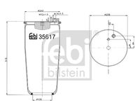 FEBI BILSTEIN 35617 - Fuelle, suspensión neumática