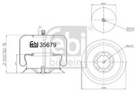 FEBI BILSTEIN 35679 - Fuelle, suspensión neumática