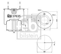 FEBI BILSTEIN 37635 - Fuelle, suspensión neumática