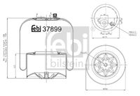 FEBI BILSTEIN 37899 - Fuelle, suspensión neumática