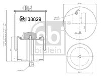 FEBI BILSTEIN 38829 - Fuelle, suspensión neumática