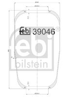 FEBI BILSTEIN 39046 - Espesor [mm]: 245<br>Espesor [mm]: 420<br>Diámetro exterior [mm]: 228<br>Diámetro exterior [mm]: 197<br>Tamaño de rosca exterior: M16 x 1,5<br>Tamaño de rosca exterior: M24 x 1,5<br>Tamaño de rosca exterior: M14 x 2<br>Lado de montaje: Eje trasero izquierda<br>Lado de montaje: Eje trasero, derecha<br>Peso [kg]: 6,5<br>Artículo complementario/Información complementaria: con pistón<br>Material, pistones de rodamiento: Acero<br>Artículo complementario/Información complementaria: con biela<br>