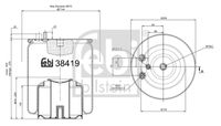 FEBI BILSTEIN 38419 - Fuelle, suspensión neumática