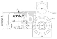 FEBI BILSTEIN 38453 - Fuelle, suspensión neumática