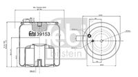 FEBI BILSTEIN 39153 - Fuelle, suspensión neumática