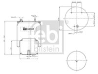 FEBI BILSTEIN 38607 - Fuelle, suspensión neumática