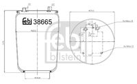 FEBI BILSTEIN 38665 - Fuelle, suspensión neumática