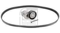 FEBI BILSTEIN 40308 - año construcción desde: 07/2008<br>Unidades accionadas: Compresor de climatización<br>Unidades accionadas: Alternador<br>Variante de equipamiento: +AC<br>Número de dientes: 6<br>Ancho [mm]: 21<br>Longitud [mm]: 1070<br>cant. correas: 1<br>Rodillos incluidos: 1<br>Peso [kg]: 1,0<br>