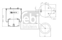 FEBI BILSTEIN 38319 - Fuelle, suspensión neumática