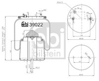 FEBI BILSTEIN 39022 - Fuelle, suspensión neumática