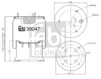 FEBI BILSTEIN 39047 - Fuelle, suspensión neumática