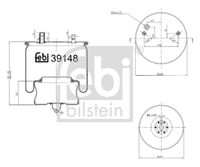 FEBI BILSTEIN 39148 - Fuelle, suspensión neumática