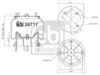 FEBI BILSTEIN 38717 - Fuelle, suspensión neumática