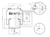 FEBI BILSTEIN 38719 - Fuelle, suspensión neumática