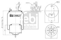 FEBI BILSTEIN 38827 - Fuelle, suspensión neumática