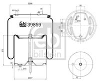 FEBI BILSTEIN 39859 - Fuelle, suspensión neumática