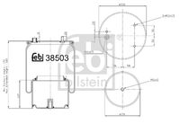 FEBI BILSTEIN 38503 - Fuelle, suspensión neumática