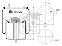 FEBI BILSTEIN 39847 - Fuelle, suspensión neumática