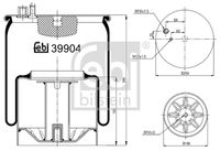 FEBI BILSTEIN 39904 - Fuelle, suspensión neumática