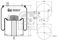 FEBI BILSTEIN 39907 - Fuelle, suspensión neumática