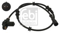 FEBI BILSTEIN 44408 - Lado de montaje: Eje delantero<br>Tipo de sensor: inductivo<br>Artículo complementario / información complementaria 2: con cable<br>Número de enchufes de contacto: 2<br>Longitud de cable [mm]: 759<br>