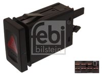 FEBI BILSTEIN 44701 - Equipamiento de vehículo: para vehículos si enganche de remolque<br>Tensión [V]: 12<br>Potencia nominal [W]: 21<br>Número de conexiones: 7<br>Color: negro<br>Tipo de accionamiento: Accionamiento por tecla<br>Peso [kg]: 0,050<br>Artículo complementario/Información complementaria: con relé<br>