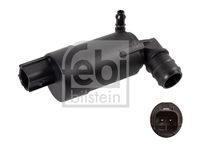 FEBI BILSTEIN 45038 - Tensión [V]: 12<br>Peso [kg]: 0,075<br>Número de conexiones: 2<br>Artículo complementario / información complementaria 2: para limpia-lava parabrisas<br>Tipo de bomba: Bomba doble<br>