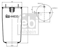 FEBI BILSTEIN 44633 - Fuelle, suspensión neumática