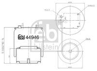 FEBI BILSTEIN 44946 - Fuelle, suspensión neumática