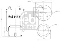 FEBI BILSTEIN 44631 - Fuelle, suspensión neumática