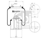 FEBI BILSTEIN 44636 - Fuelle, suspensión neumática