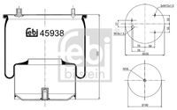 FEBI BILSTEIN 45938 - Fuelle, suspensión neumática