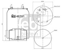 FEBI BILSTEIN 46391 - Fuelle, suspensión neumática