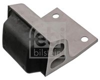 FEBI BILSTEIN 47933 - Longitud [mm]: 131<br>Ancho [mm]: 83<br>Espesor [mm]: 126<br>Material: Caucho/metal<br>Lado de montaje: Eje trasero<br>Distancia taladros [mm]: 50<br>Peso [kg]: 1,193<br>