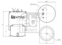 FEBI BILSTEIN 47556 - Fuelle, suspensión neumática