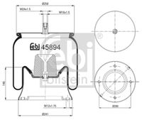 FEBI BILSTEIN 45894 - Fuelle, suspensión neumática