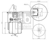 FEBI BILSTEIN 46271 - Fuelle, suspensión neumática