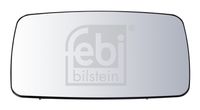 FEBI BILSTEIN 49952 - Longitud [mm]: 238<br>Ancho [mm]: 142<br>Espesor [mm]: 6<br>Retrovisor exterior/interiror: sin calentamiento<br>Radio de curvatura [mm]: 1800<br>Vehículo con dirección a la izquierda / derecha: para vehic. dirección izquierda<br>Tipo de servicio: manual<br>Lado de montaje: izquierda<br>Peso [kg]: 0,377<br>