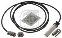 FEBI BILSTEIN 49383 - Número de conexiones: 2<br>Resistencia [Ohm]: 1185<br>Lado de montaje: Eje delantero, izquierda<br>Longitud de cable [mm]: 5065<br>Peso [kg]: 0,183<br>Artículo complementario/Información complementaria: con grasa<br>Artículo complementario/Información complementaria: con casquillo<br>