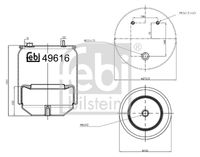 FEBI BILSTEIN 49616 - Fuelle, suspensión neumática