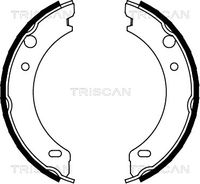 TRISCAN 810027538 - Lado de montaje: Eje trasero<br>Eje: Suspensión multibrazo (Multi-link)<br>Espesor [mm]: 3,3<br>Ancho [mm]: 25<br>Peso [kg]: 0,92<br>Tipo de envase: caja<br>Diámetro interior de tambor de freno [mm]: 160<br>