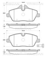 TRISCAN 811011028 - Juego de pastillas de freno