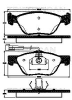 TRISCAN 811012007 - Juego de pastillas de freno