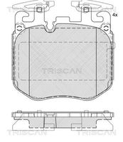 TRISCAN 811011066 - para diámetro disco de freno [mm]: 348<br>Longitud [mm]: 125,5<br>Ancho [mm]: 94,7<br>Homologación: ECE R90 Approved<br>Lado de montaje: Eje delantero<br>Espesor/grosor 1 [mm]: 18,8<br>Contacto avisador de desgaste: preparado para indicador desgaste<br>Peso [kg]: 3,507<br>