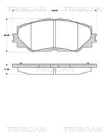 TRISCAN 811013070 - Juego de pastillas de freno